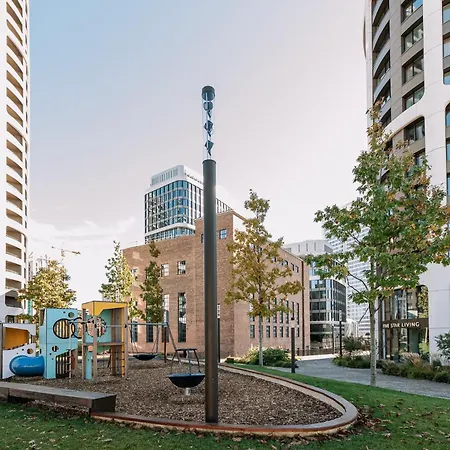 Διαμέρισμα Skau Sky Park Ivory By Zaha Hadid 11 Floor 4 Tower Free Parking *