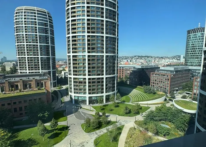 Skau Sky Park Ivory By Zaha Hadid 11 Floor 4 Tower Free Parking * براتسيلافا